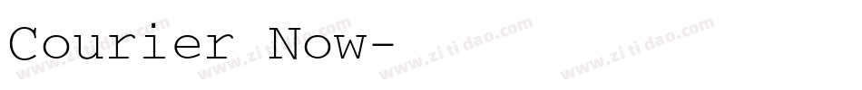 Courier Now字体转换